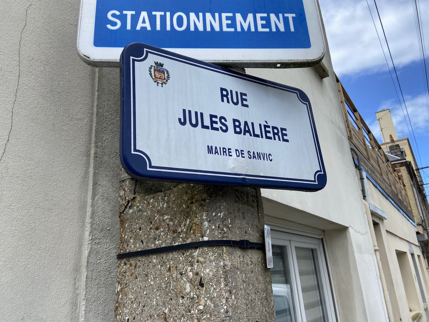 Panneau rue Jules Balière Le Havre