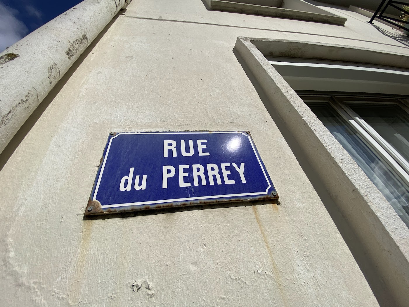 Panneau de la rue du Perrey Le Havre