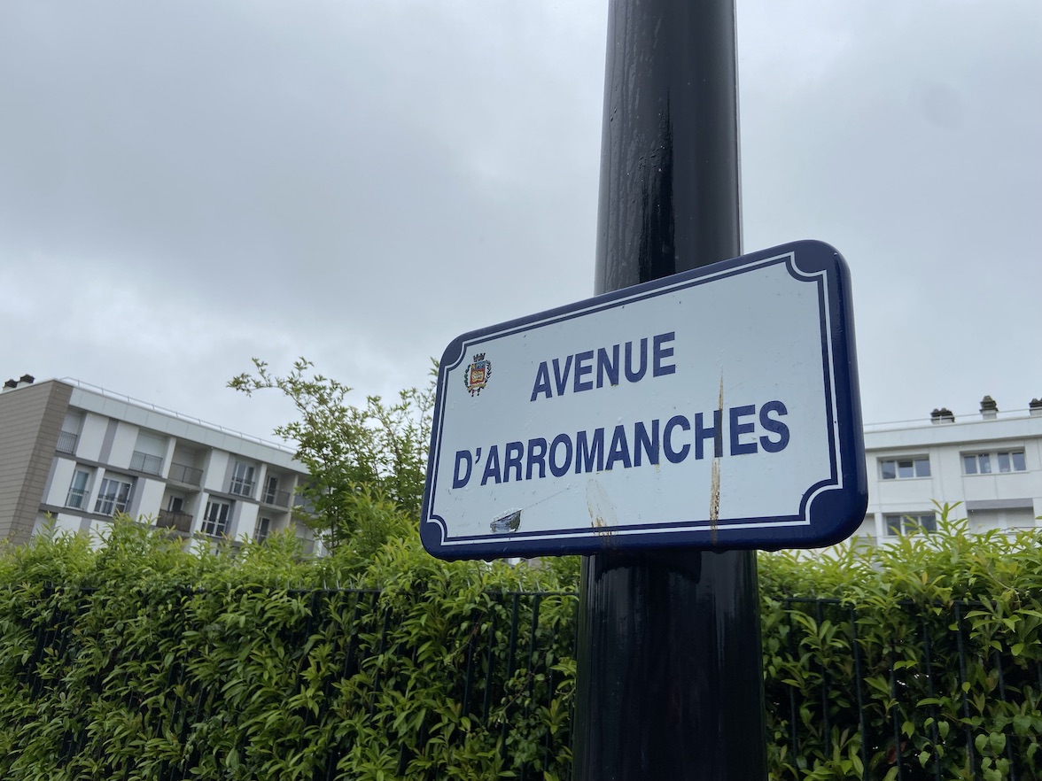 Panneau Avenue D'ARROMANCHES Le Havre Panneau Avenue Général Archinard Le Havre