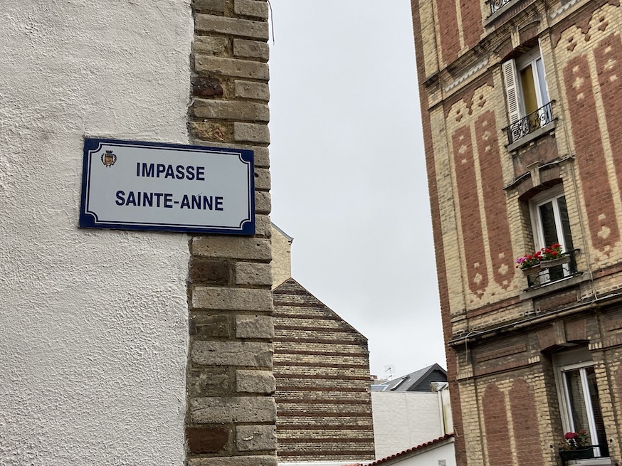 Imp Sainte Anne Panneau Impasse Sainte Anne Le Havre