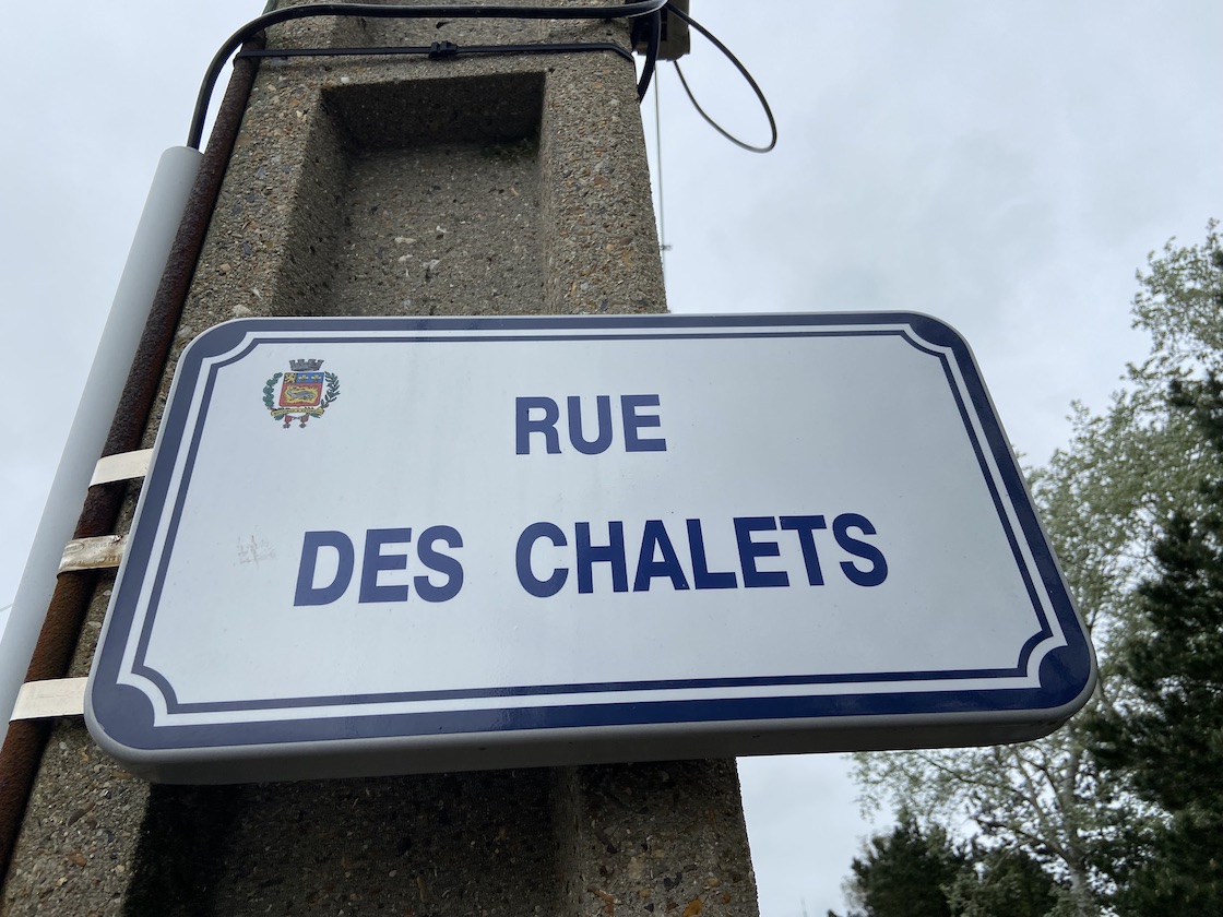 rue des chalets Panneau Rue des Chalets Le Havre