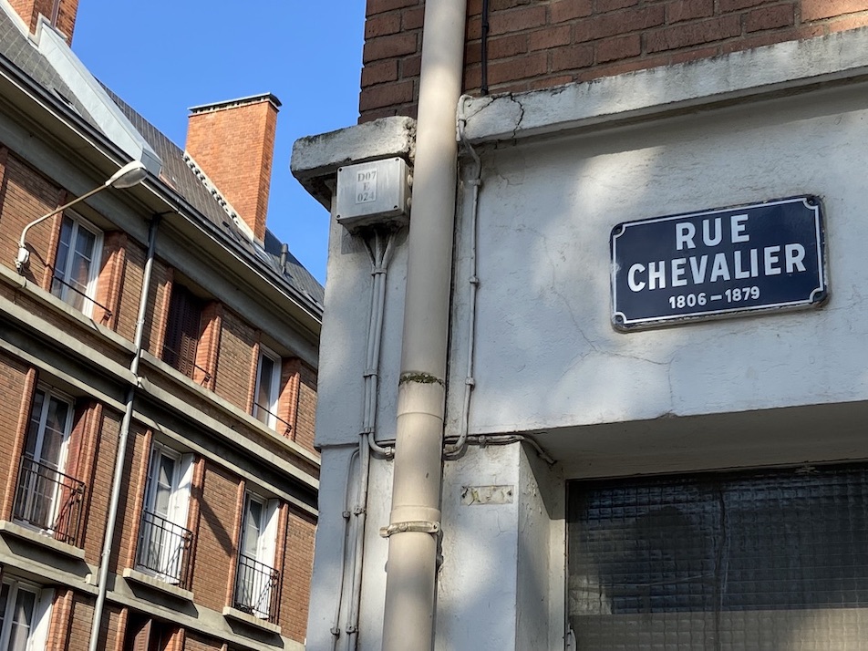 Panneau Rue Chevalier Le havre | Panneau Jules Siegfried Le Havre
