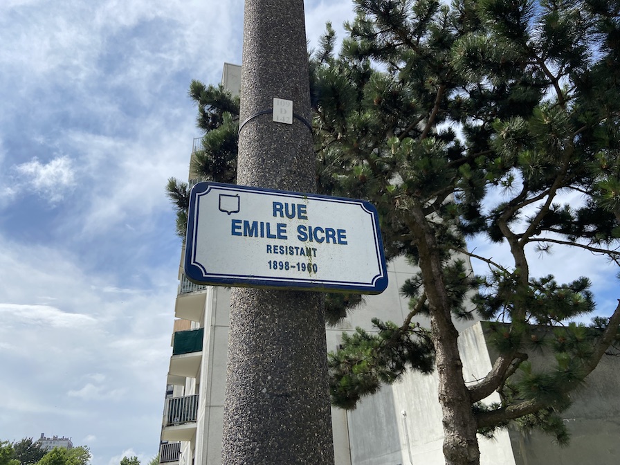 Panneau Rue Emile Sicre Le Havre | Panneau Jules Siegfried Le Havre