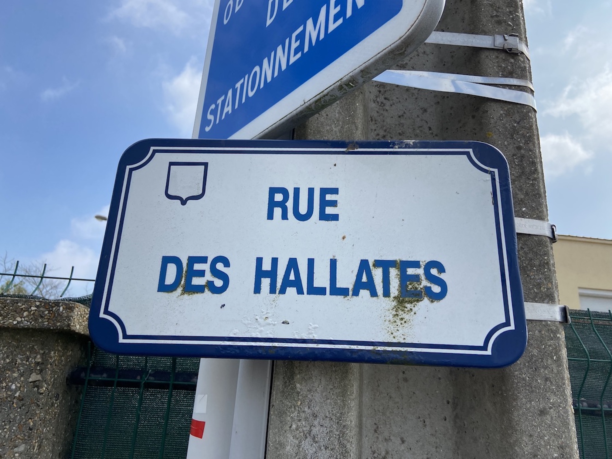Panneau Rue des Hallates Le Havre | Panneau Jules Siegfried Le Havre