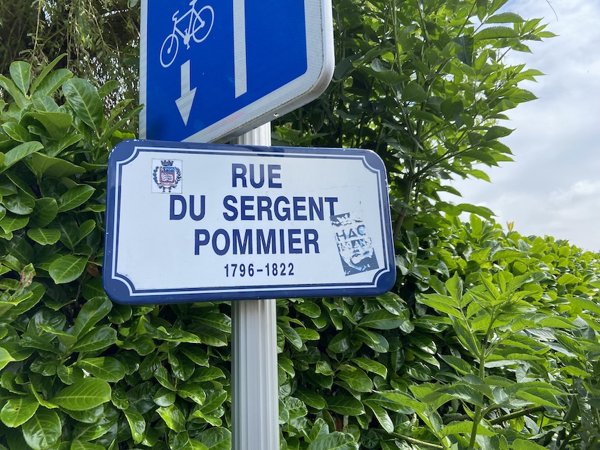 Panneau Rue du Sergent Pommier Le Havre | Panneau Avenue Général Archinard Le Havre