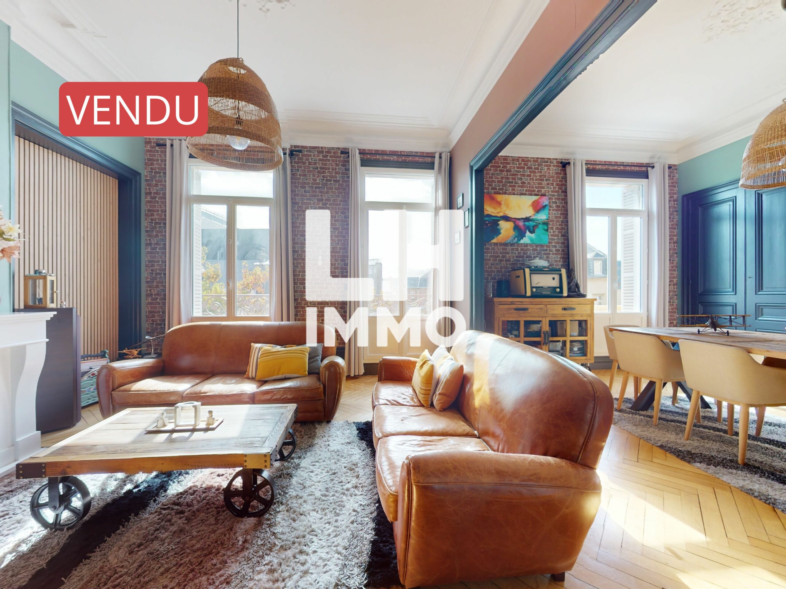 Appartement 3 pièces de caractère – 108 m² – Avenue René Coty
