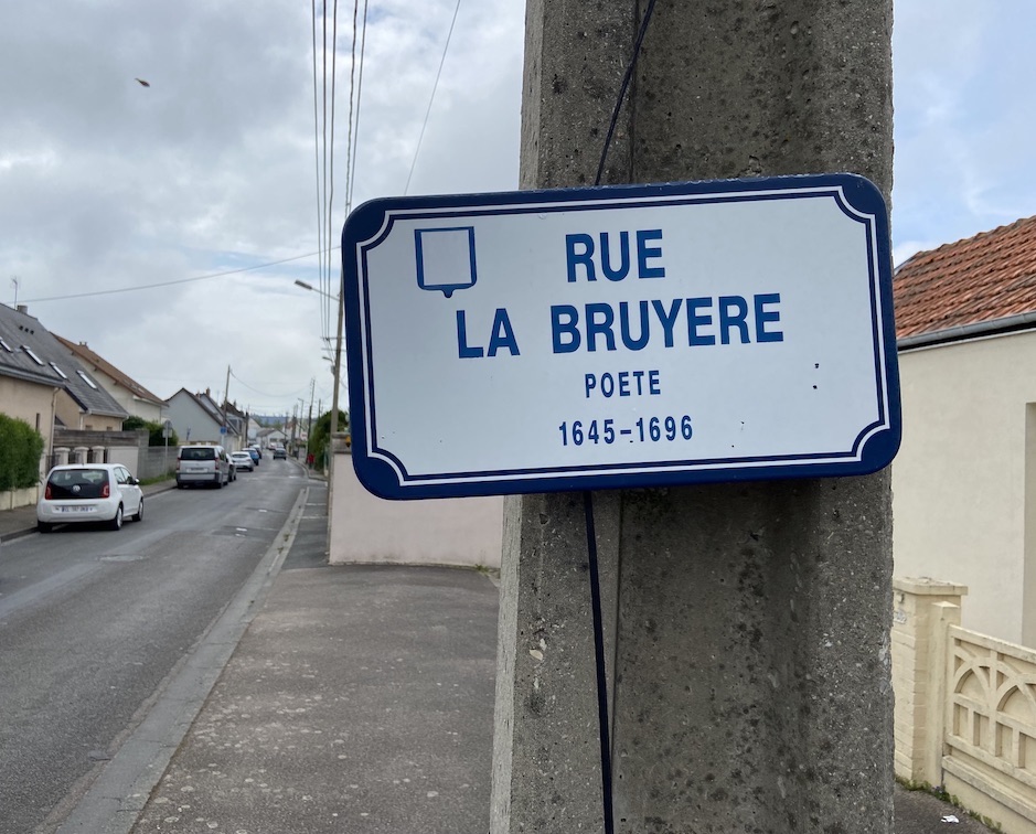 rue LA BRUYERE Le Havre Panneau rue La Bruyère Le Havre