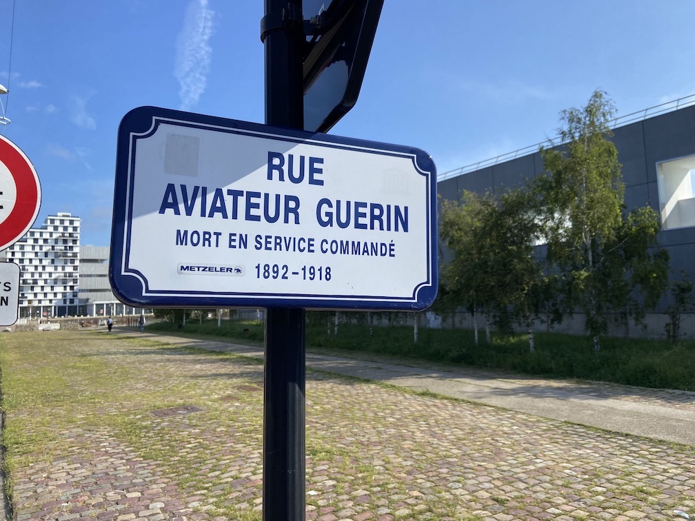 aviateur guerin Panneau rue Aviateur Guérin Le Havre