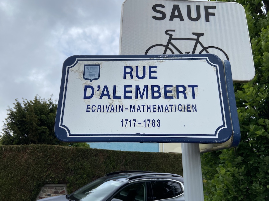 rue d'alembert Le Havre Panneau rue d'Alembert Le Havre