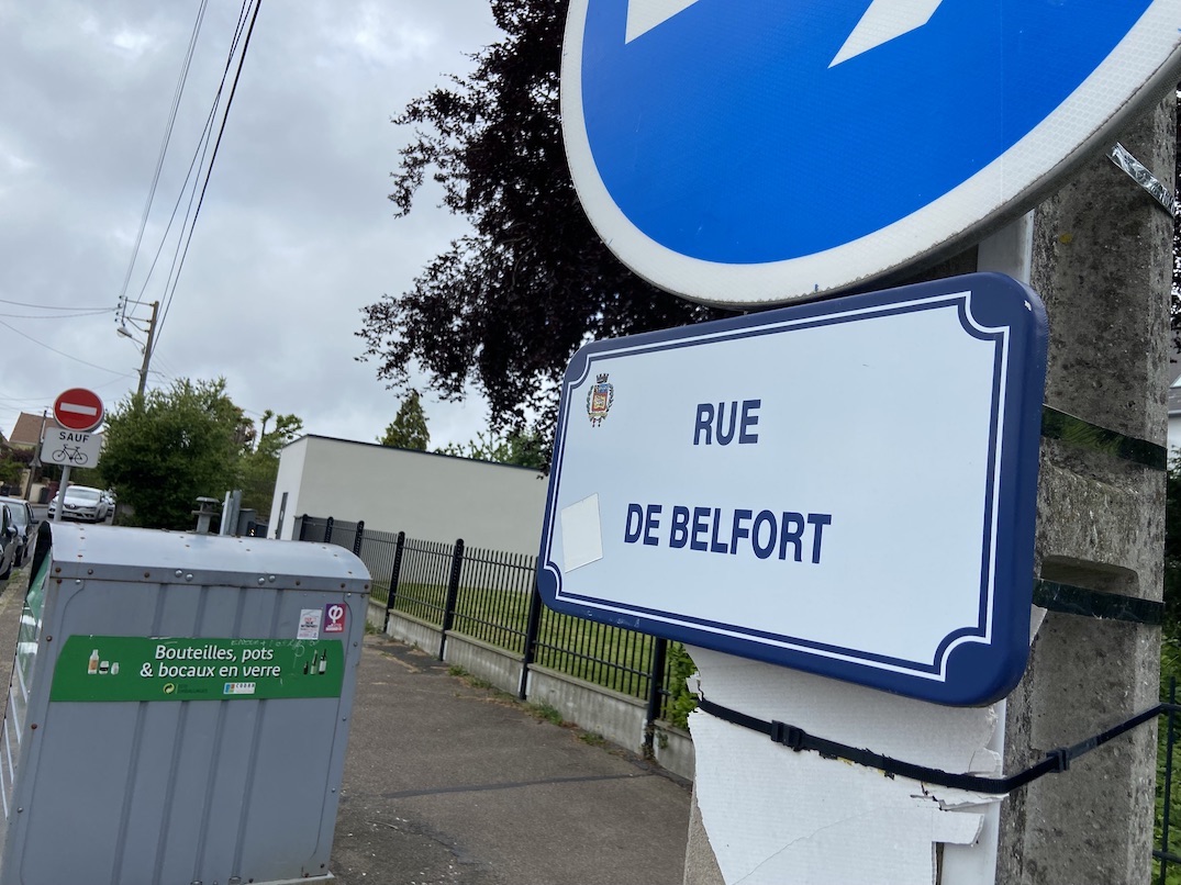 rue de belfort Le Havre Panneau rue de belfort Le Havre