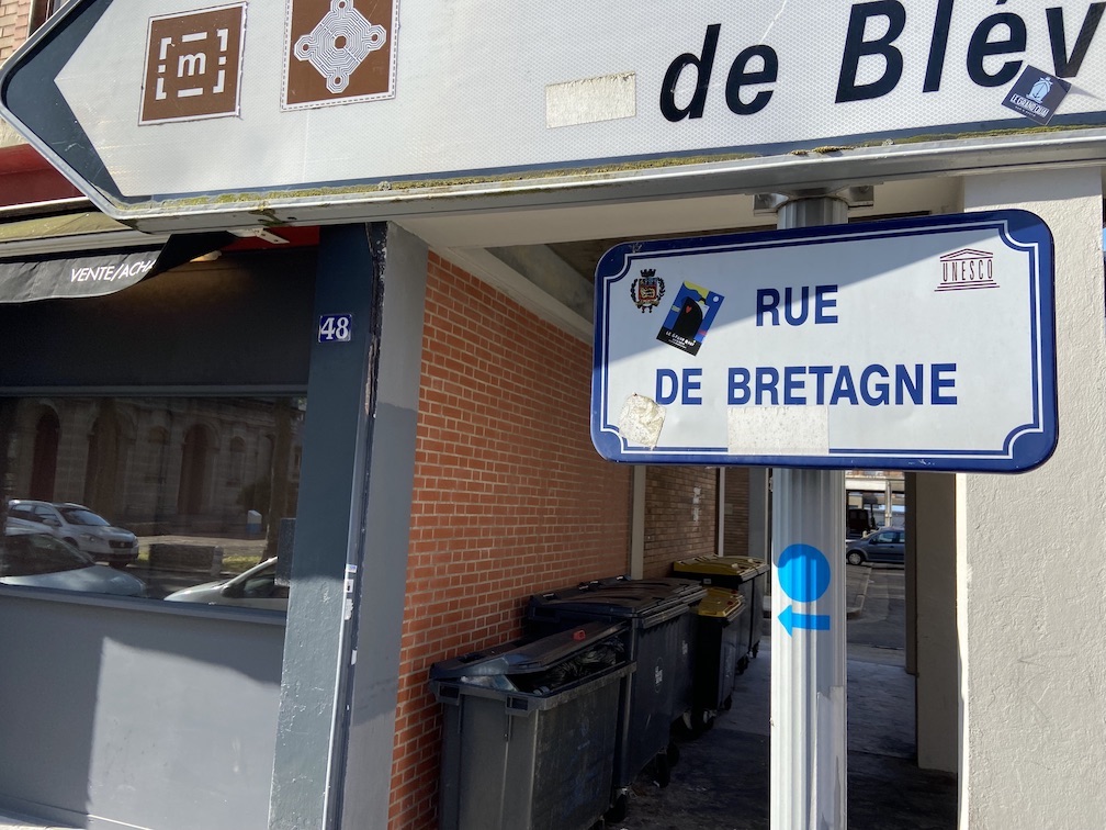 Rue de bretagne Panneau Rue de Bretagne Le Havre