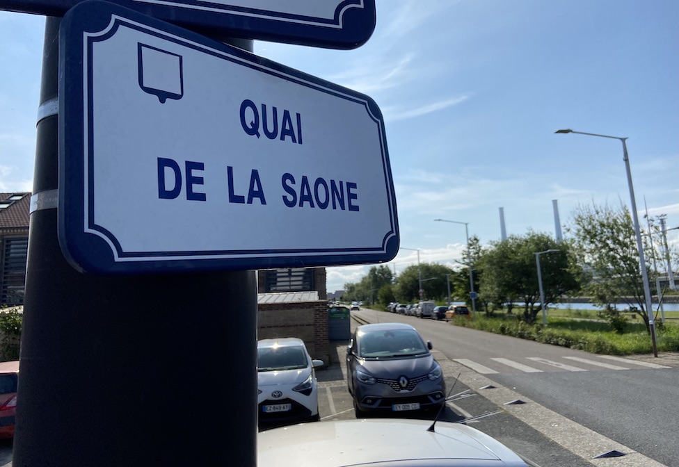 quai de la saone Panneau quai de la Saône Le Havre