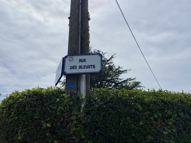 rue des bleuets Panneau rue des Bleuets Le Havre