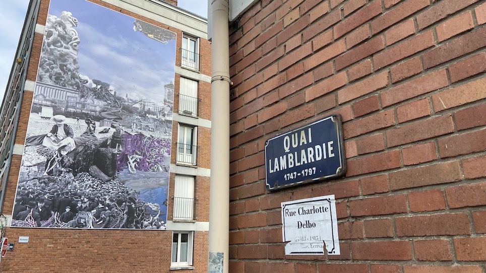 Panneau quai Lamblardie Le Havre quai Lamblardie