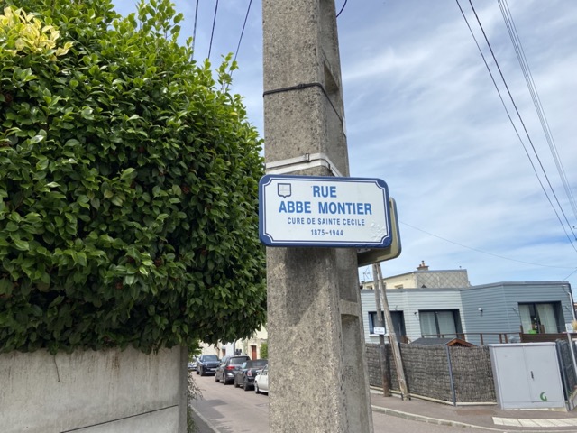 rue abbe montier panneau rue abbe montier Le Havre