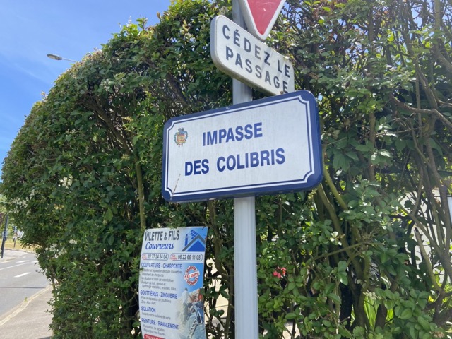 Panneau impasse des Colibris impasse des Colibris
