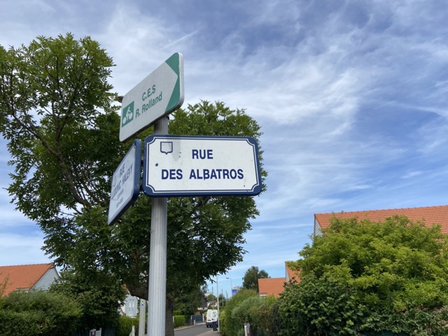 Panneau rue des Albatros Le Havre