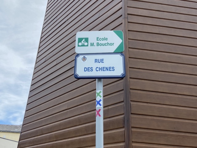 rue des Chênes Le Havre Panneau rue des Chênes Le Havre