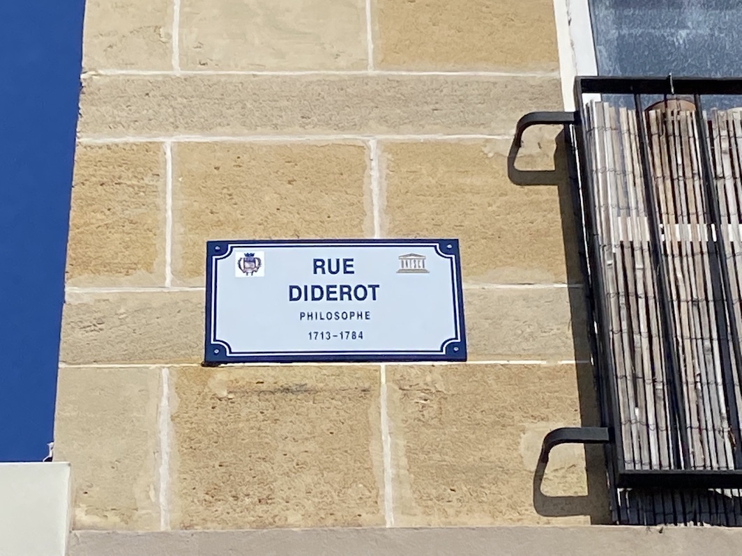 rue Diderot Panneau rue Diderot Le Havre