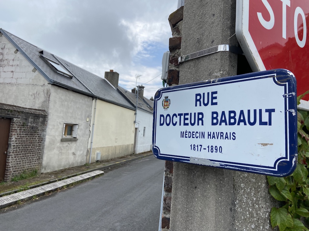 Panneau rue Docteur Babault Le Havre