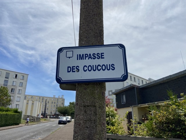 panneau impasse des coucous Le Havre 