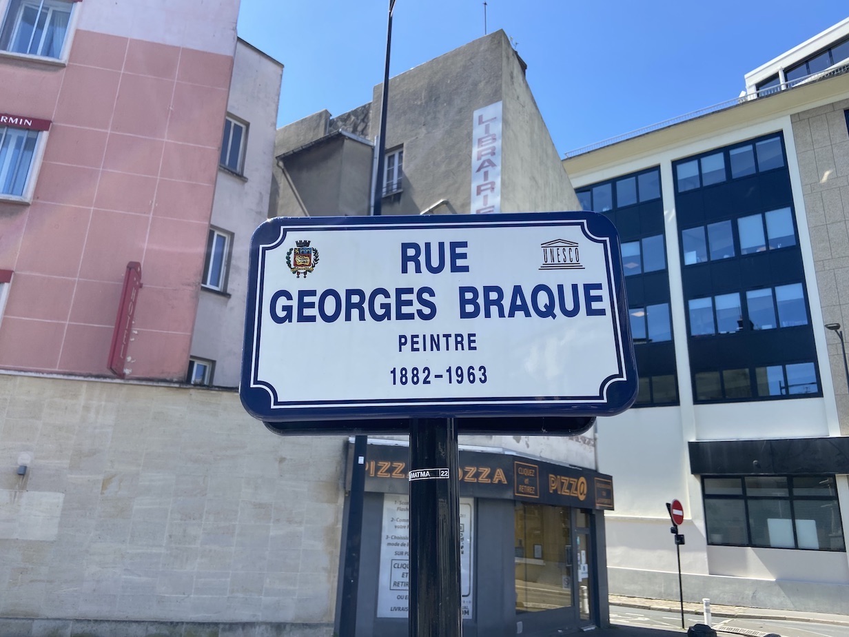 rue Georges braque Panneau rue Georges-Braque Le Havre