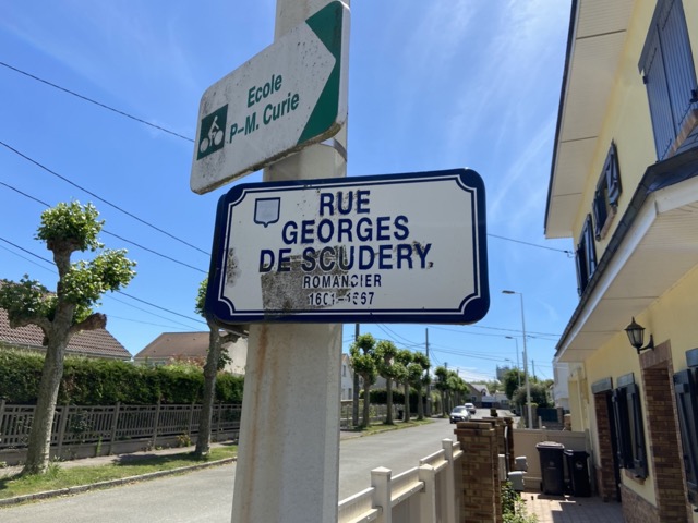 Panneau rue Georges-de-Scudéry Le Havre