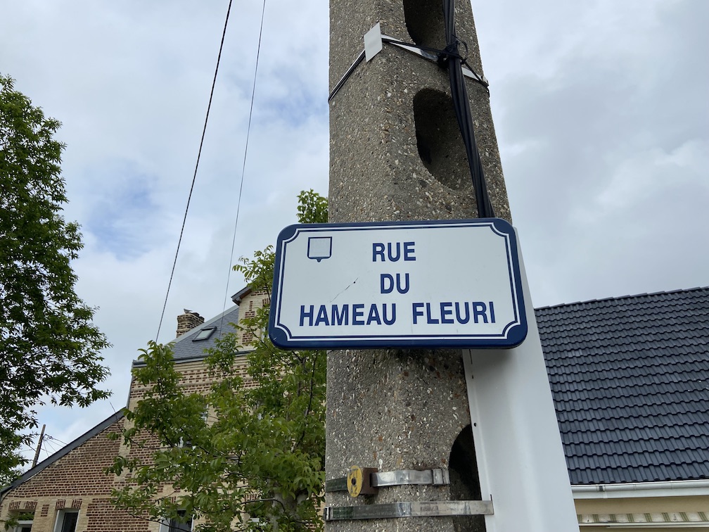 rue du Hameau Fleuri Panneau rue du Hameau Fleuri le havre